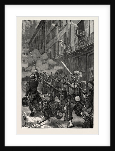 The In Paris During the Fighting: Vive La Ligne, France, 1871 by Anonymous