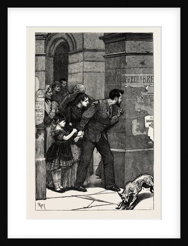 The In Paris During the Fighting: Waiting for the Troops, Not Far Off, France, 1871 by Anonymous
