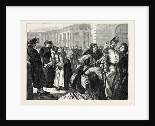 The Women Trying to See the Prisoners at Versailles, France, 1871 by Anonymous