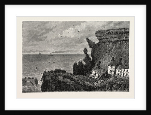 The Landslip at Whitby, UK, 1871 by Anonymous
