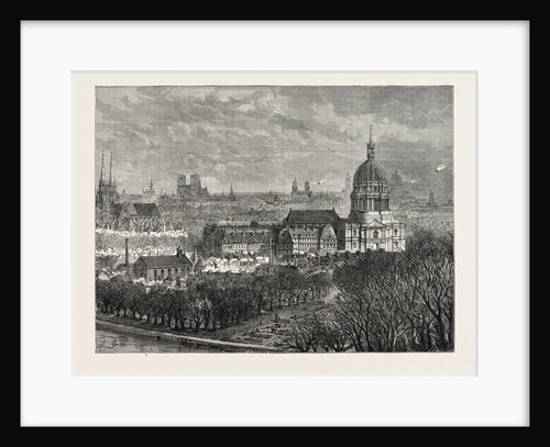 The The Quarter of Paris Under Bombardment, As Seen from the Trocadero, France, 1871; St. Pierre De Caillous, the Champ De Mars by Anonymous