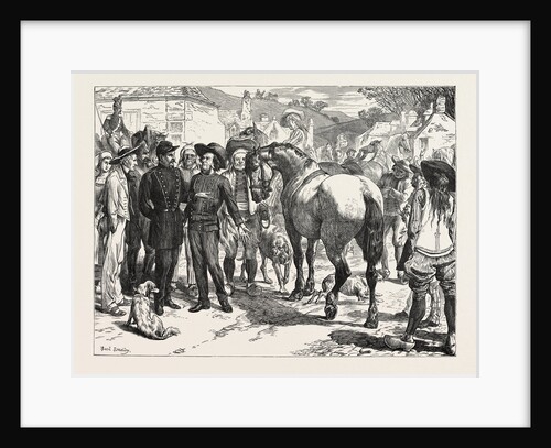 The Buying Horses in Brittany for the French Army, France, 1871 by Anonymous