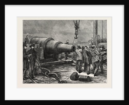 Testing the 35 Ton Gun at Woolwich, UK, 1871 by Anonymous