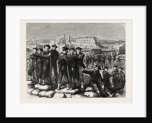 The The Sailors Refusing to Evacuate Fort Montrouge, France, 1871 by Anonymous