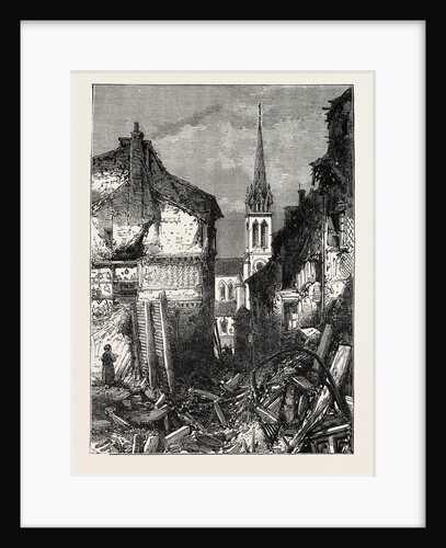 The Rue De L'Eglise, St. Cloud, France, 1871 by Anonymous