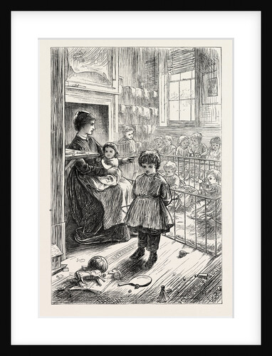 The Creche, or Baby's Home, in Stepney, London, 1871: The Play Room by Anonymous