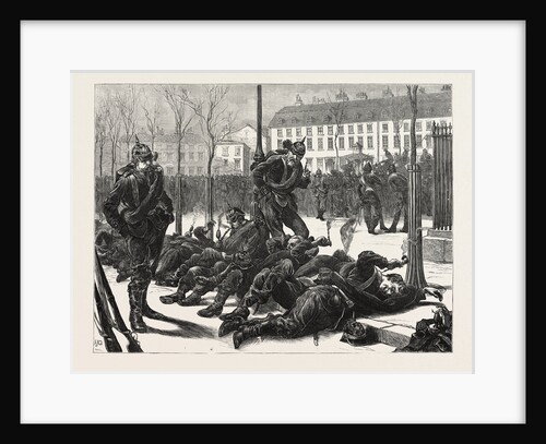 The The Germans in Paris, Waiting for a Passage, France, 1871 by Anonymous