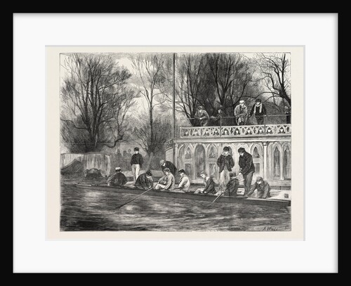 A Sketch on the Isis, the Oxford Crew at Home, UK, 1871 by Anonymous