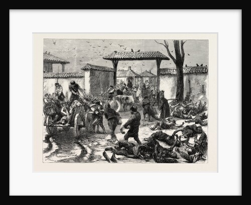 Russo-Turkish War, Siege of Plevna: The Reality of War: Carting Away the Living and the Dead Inside Plevna, 1877, Pleven, Bulgaria by Anonymous