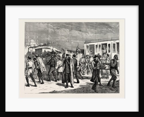 Russo-Turkish War: with the Turks at Constantinople, Arrival of Russian Prisoners Captured at Elena, 1877 by Anonymous