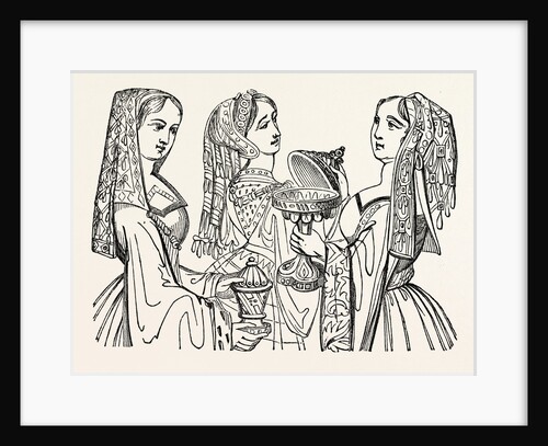 Head Dresses, From Tapestry, Temp. Henry VIII. by Anonymous