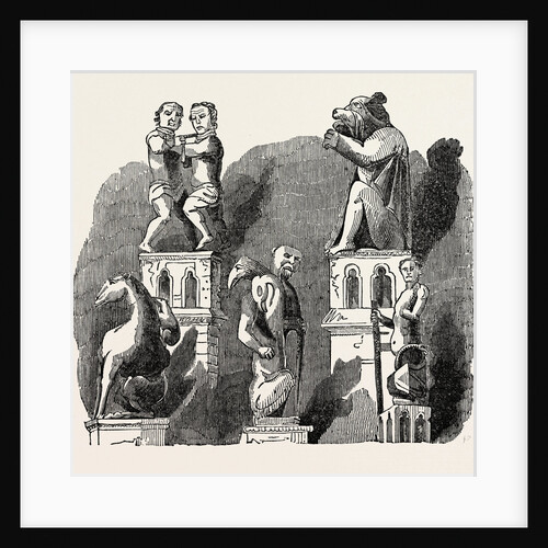 Antique Sculptures at Magdalen College, Oxford by Anonymous