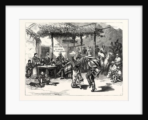 Chile: The Cueca, or National Dance; a Scene in a Roadside Inn Near Valparaiso by Anonymous
