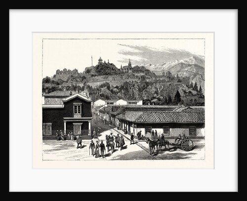 Chile: View of Santa Lucia, the Pleasure Resort of the City of Santiago by Anonymous