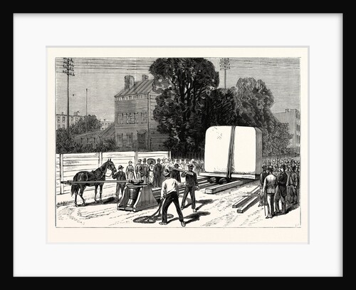 New York: Removal of the Pedestal of the Obelisk from the Wharf to the Site in Central Park by Anonymous