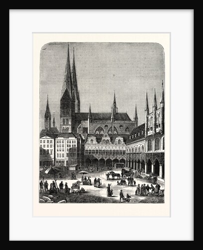 Germany: A Scene in the Marketplace at Lubeck by Anonymous