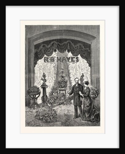 California: Visit of President Hayes and Party to San Francisco, the Floral Decorations of the President's Parlor in the Palace Hotel by Anonymous