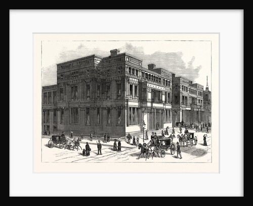 Glimpses of the Architectural Progress of New York City. The Vanderbilt Palaces on Fifth Avenue, Between Fifty-First and Fifty-Second Streets by Anonymous
