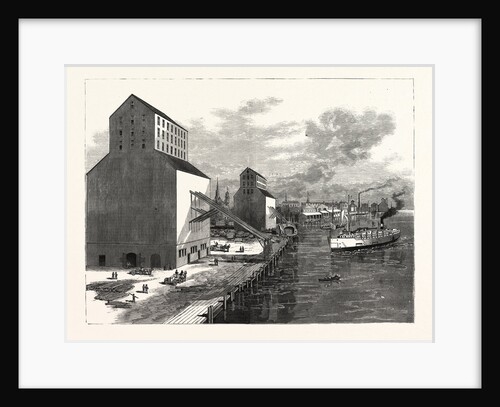 Michigan: The New Vanderbilt Grain Elevator at Detroit by Anonymous