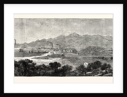 Greece: General View of the Town and Fort of Laurrium, in the Silver Mining Region by Anonymous