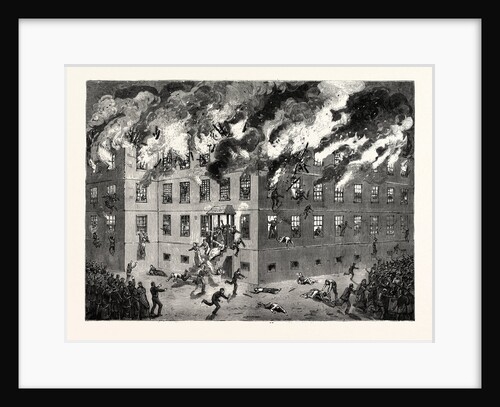 Minnesota: Fatal Burning of the Insane Asylum at St. Peter, Us by Anonymous