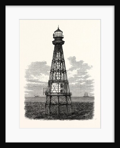 Louisiana: New Lighthouse Under Construction at South Pass by Anonymous