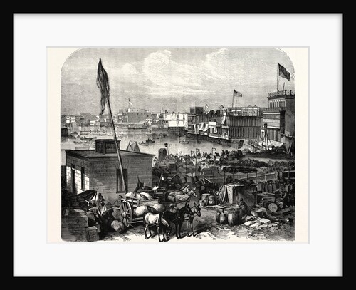 The South American War: View of the Inner Port of Callao, a Rendezvous for Fugitive Peruvians and Foreigners. Peru by Anonymous