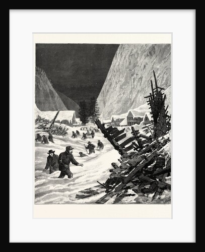 Utah: The Recent Snow Slide in the Wahsatch Mountains, Effects of the Avalanche in the Town of Alta by Anonymous