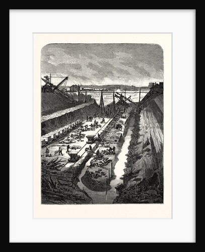 France: Changing the Course of the Seine, View at the Head of the Cut by Anonymous