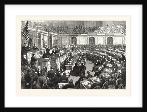 Washington D.C.: The Official Count of the Electoral Votes for President and Vice-President, in the Hall of the Representatives by Anonymous