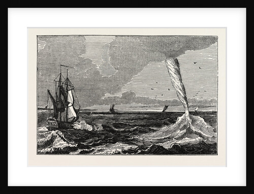 Dispersion of a Water Spout at Sea by Anonymous