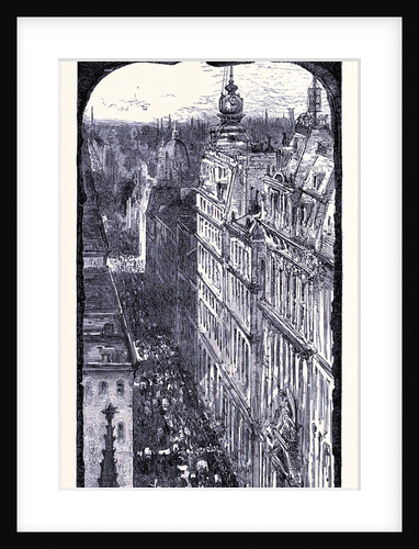 Broadway Seen from the Trinity Church Manhattan New York by Anonymous