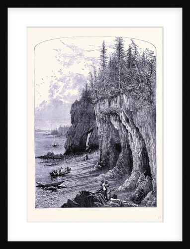 The Rock Near the Ovens Maine by Anonymous