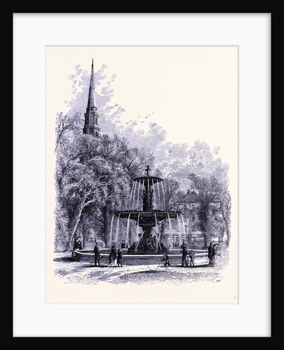 The Brewer Fountain in Boston by Anonymous