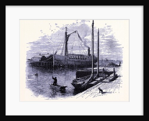 Cargo Boats Shipping Wood at Sandusky by Anonymous
