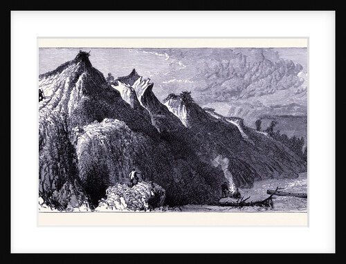 Clay Cliffs on the Shore of Lake Michigan by Anonymous
