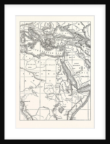 Map Of South Eastern Europe, Western Asia, And Northern And Central Africa by Anonymous