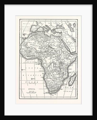 Map of Africa by Anonymous