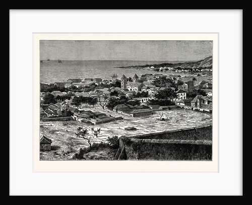 View Of The Roadstead And Town Of San Paolo De Loanda, West Africa by Anonymous