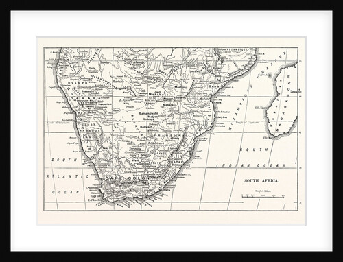 Map Of South Africa by Anonymous