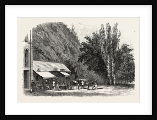 The English Garden and coffee house Dorothee. Eaux-Bonnes, Pyrenees-Atlantiques, France by Anonymous