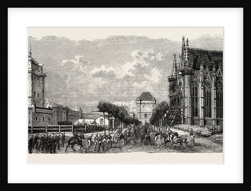 Vincennes Castle courtyard, on the north side by Anonymous