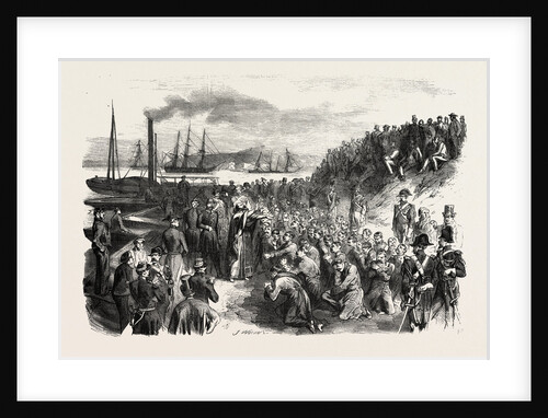 The Russian prisoners and the pope's blessing at Toulon, France by Anonymous