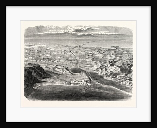 Panoramic view of the Suez Canal and the canal of the two seas by Anonymous