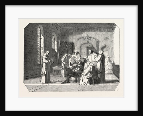 Lesueur in Carthusian, painting by Mr. Laugee by Anonymous