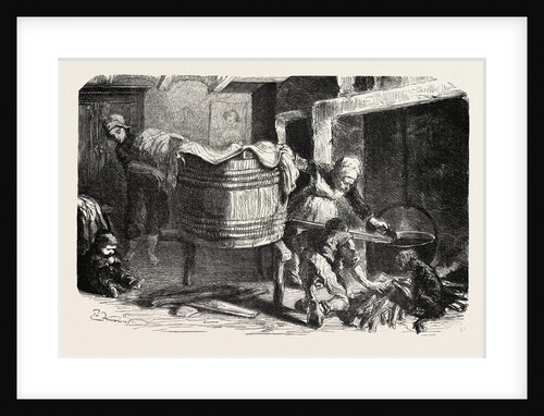 Scenes Of Country Life: The laundry. Studies by Damourette by Anonymous
