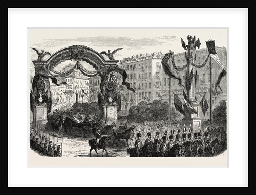 Passage of the Queen of England Under the Triumphal Arch by Anonymous