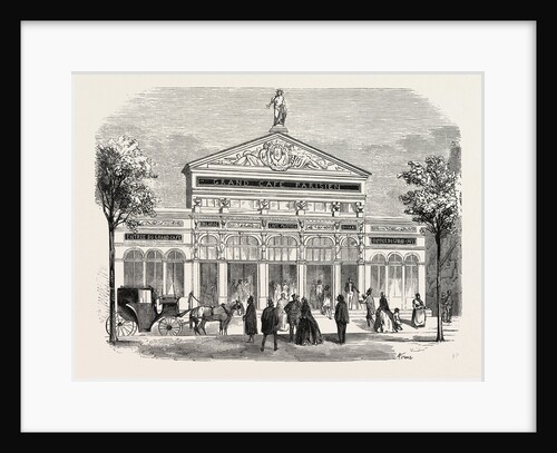 Frontage of the Grand Cafe Parisien on the Boulevard Saint-Martin, Paris, France by Anonymous