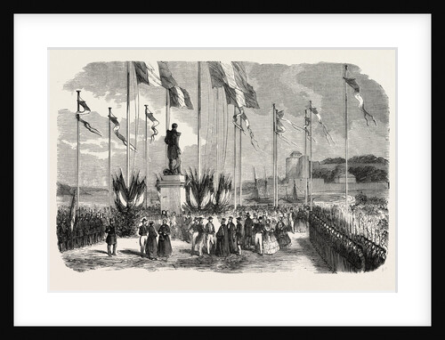 Inauguration of the Statue of Admiral Le Ray, Pornic, August 12, 1855, Engraving by Anonymous