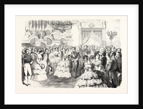 The Queen of England at a Ball Given by the City of Paris, August 23, 1855. Queen Victoria. France by Anonymous